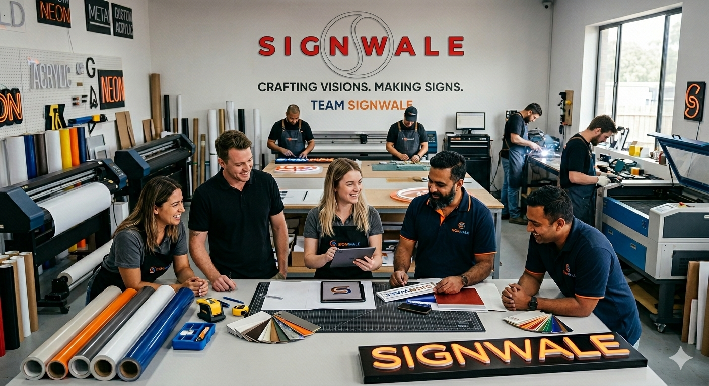 SignWale team working together