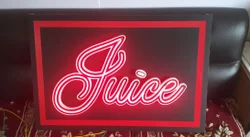 Juice neon sign